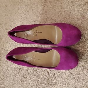 Jessica Simpson suede pumps